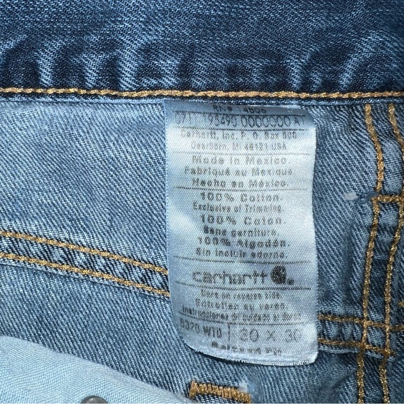 Carhartt diy cut off denim jean shorts size mens 30 - Picture 4 of 6